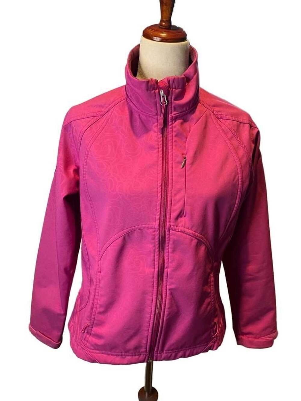 Double Diamond Fleece Jacket Size S/CH Purple